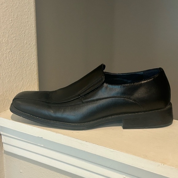 J. Ferrar Black Leather Slip-On Dress Shoes Men’s 9.5M (014-2904) JF DASH - Picture 4 of 10